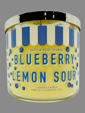 NEW Bath and Body Works Blueberry Lemon Sour 3-Wick Candle